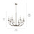 Kennewick Eight Light Chandelier (52388NI)