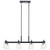 Aivian Eight Light Linear Chandelier (52400BK)