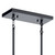 Aivian Eight Light Linear Chandelier (52400BK)