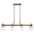 Aivian Eight Light Linear Chandelier (52400WBR)