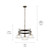 Eastmont Three Light Chandelier (52402PN)