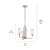 Kimrose Three Light Chandelier (52410PN)