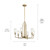 Kimrose Six Light Chandelier (52411BNB)