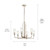 Kimrose Six Light Chandelier (52411PN)