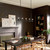 Torvee Five Light Linear Chandelier (52425BK)