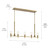 Torvee Five Light Linear Chandelier (52425BNB)