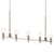 Torvee Five Light Linear Chandelier (52425PN)