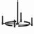 Tolani Four Light Chandelier (52426BK)
