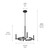 Tolani Four Light Chandelier (52426BK)
