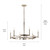 Tolani Six Light Chandelier (52427PN)