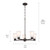 Stamos Five Light Chandelier (52436OZ)