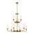 Kichler - 52452NBR - Nine Light Chandelier - Vetivene - Natural Brass