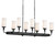 Vetivene Eight Light Linear Chandelier (52453BKT)