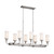 Kichler - 52453CLP - Eight Light Linear Chandelier - Vetivene - Classic Pewter