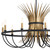 Baile Ten Light Chandelier (52459BK)