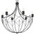 Kichler - 52462BKT - Six Light Chandelier - Topiary - Textured Black