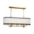 Kichler - 52467NBR - Eight Light Linear Chandelier - Heddle - Natural Brass