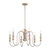 Kichler - 52470NI - Six Light Chandelier - Karthe - Brushed Nickel