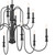 Karthe 12 Light Chandelier (52472BK)