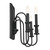 Karthe Three Light Wall Sconce (52473BK)