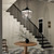 Dame Four Light Foyer Pendant (52475BKT)