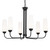 Truby Six Light Chandelier (52480BK)
