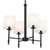Ali Four Light Chandelier (52504BK)