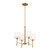 Kichler - 52504BNB - Four Light Chandelier - Ali - Brushed Natural Brass