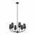 Kichler - 52508BK - Six Light Chandelier - Adeena - Black