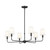 Kichler - 52516BK - Six Light Chandelier - Pallas - Black