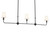 Pallas Three Light Linear Chandelier (52519BK)