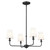 Kichler - 52520BK - Four Light Chandelier - Pallas - Black
