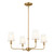 Kichler - 52520BNB - Four Light Chandelier - Pallas - Brushed Natural Brass