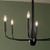 Deela Six Light Chandelier (52525BK)