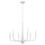 Kichler - 52525WH - Six Light Chandelier - Deela - White