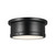 Kichler - 52540BK - Two Light Flush Mount - Serca - Black