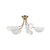 Arcus Five Light Chandelier/Semi Flush (52558CPZWH)