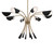 Arcus Eight Light Chandelier (52560CPZBK)