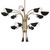 Arcus 12 Light Chandelier (52561CPZBK)