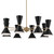 Phix 16 Light Chandelier (52567CPZBK)