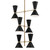 Phix 12 Light Foyer Chandelier (52568CPZBK)