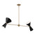 Phix Four Light Linear Chandelier (52569CPZBK)