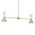 Phix Four Light Linear Chandelier (52569CPZGRG)