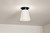 Albers One Light Flush Mount (52585BK)