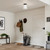Albers One Light Flush Mount (52585BK)