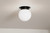 Albers One Light Flush Mount (52586BK)