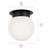 Albers One Light Flush Mount (52586BK)