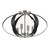 Kichler - 52588PN - Four Light Flush Mount - Cecil - Polished Nickel