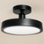 Riu LED Semi Flush Mount (52589BK)