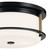 Brit Two Light Flush Mount (52595BKCPZ)